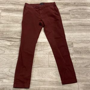 American Eagle Mens pants 34x34 burgundy